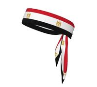 Sports Head Tie Bandanas - Unisex Egyptian flag Print Workout Hair Band, Athletic Sweatbands Summer, Cycling, and More