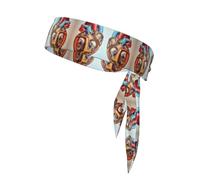Sports Head Tie Bandanas - Unisex Human Anatomy Heart Chart Print Workout Hair Band, Athletic Sweatbands Summer, Cycling, and More