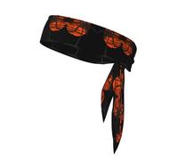 Sports Head Tie Bandanas - Unisex Illustration of Palm Trees Print Workout Hair Band, Athletic Sweatbands Summer, Cycling, and More
