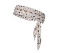 Sports Head Tie Bandanas - Unisex Poodles Dogs Print Workout Hair Band, Athletic Sweatbands Summer, Cycling, and More
