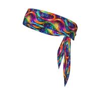 Sports Head Tie HYTTER Colorful Music Notes Prints Quick Drying, Moisture Wicking, Multifunctional Athletic Band for Women and Men