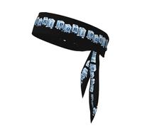Sports Head Tie WHJSHOP Cold ice Letters Printing Quick Drying, Moisture Wicking for Women, Girls, and Men, Workout. Lightweight, Breathable