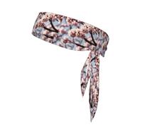 Sports Head Tie YYHHAOFA Blooming Cherry Blossoms Picture Quick Drying, Moisture Wicking, Multifunctional Athletic Band for Women and Men