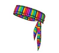 Sports Head Tie YYHHAOFA Colored Crayons Picture Quick Drying, Moisture Wicking, Multifunctional Athletic Band for Women and Men