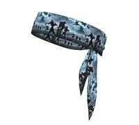 Sports Head Tie YYHHAOFA Monsters in Lightning Picture Quick Drying, Moisture Wicking, Multifunctional Athletic Band for Women and Men