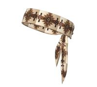 Sports Head Tie YYHWHJDE Native American Painting Pattern Quick Drying, Moisture Wicking for Women, Girls, and Men, Workout. Lightweight, Breathable