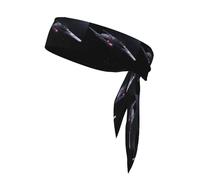 Sports Head Tie YYHWHJDE Sci-Fi Spaceship Pattern Quick Drying, Moisture Wicking for Women, Girls, and Men, Workout. Lightweight, Breathable