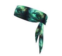 Sports Head Tie YYHWHJDE Sea Turtle Swimming Pattern Quick Drying, Moisture Wicking for Women, Girls, and Men, Workout. Lightweight, Breathable