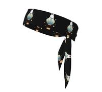 Sports Head Tie YYHWHJDE Starry Sky Rabbit on hot air Balloon Pattern Quick Drying, Moisture Wicking, Multifunctional Athletic Band for Women and Men