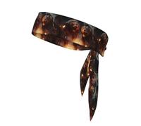 Sports Head Tie YYHWHJDE Two Monsters Pattern Quick Drying, Moisture Wicking for Women, Girls, and Men, Workout. Lightweight, Breathable