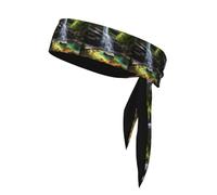 Sports Head Tie YYHWHJDE Waterfall Views Pattern Quick Drying, Moisture Wicking for Women, Girls, and Men, Workout. Lightweight, Breathable