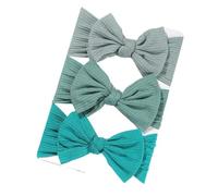 Sports Headband 3Pcs/Set Girl Headband Set Girls Bow Knotted Hair Bands Soft Knitted Kids Headwear Turban Hair Accessories For Running, Cycling(3594-7)
