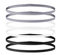 Sports Headband, 6Pcs Elastic Headbands Boys Sport Hairband Thin Silicone Lined Head Band for Athletics Football Yoga Training