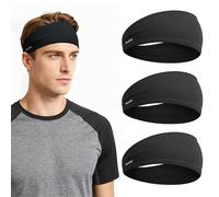Sports Headband for Men & Women, Moisture Wicking Breathable Mesh Sweatband, Non-Slip Workout Headband for Running, Fitness, Yoga and Ball Sports