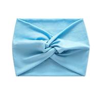 Sports Headband Hair Accessories Twisted Extra Large Thick Wide Headbands Turban Workout Headband Head Wraps for Women(Light Blue)