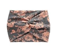 Sports Headband Hair Accessories Twisted Extra Large Thick Wide Headbands Turban Workout Headband Head Wraps for Women(Big Flower Gray Pink)