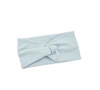 Sports Headband Women Girls Solid Color Headbands Knitted Cotton Hair Bands Vintage Cross Turban Bandage Bandanas HairBands Hair Accessories For Running, Cycling(Grey blue)