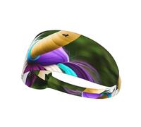 Sports Headband Women Men, Breathable Sweat Band/Colorful cow's head print Athletic Hairbands, for Workout Running Gym