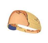 Sports Headband Women Men, Breathable Sweat Band/Crooked Owl print Athletic Hairbands, for Workout Running Gym