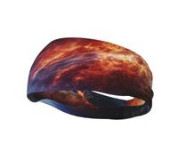 Sports Headbands for Men Sweatbands for Women Workout Stretchy Non Slip Hair Band Sweat Wicking Outer Space Stars Running Headband for Cycling Hiking Yoga Ice Hockey