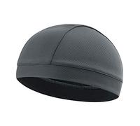 Sports Headwear Quickly Dry Sun UV Protection Cycling Running Beanie Bike Motorcycle Skull Cap Bandana Under Helmet Cap (Cap Grey)