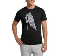 Sports Hobby Ice Hockey Player Terms Men's T-Shirt Black