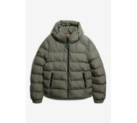 Sports Hooded Padded Jacket Light Khaki