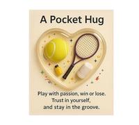 Sports Hug, Pocket Inspirational Keepsake, Portable Encouragement Cards for Players, Athletes, Team Managers, Fans, Collectors, Game Days, Training Camps, Tournaments, Travel, Motivational Gift