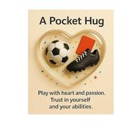 Sports Hug, Pocket Inspirational Keepsake, Portable Encouragement Cards for Players, Athletes, Team Managers, Fans, Collectors, Game Days, Training Camps, Tournaments, Travel, Motivational Gift