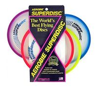 Sports Innovation Ltd AEROBIE ''SUPERDISC'' Dia. 9.5" - Garden Games - Soft Edge - Good For Dogs - Easy To Throw - Assorted Colours