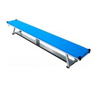 Sports Innovation Ltd SURE SHOT Gymnastic Padded Balance Bench 2.4m Blue with Light aluminium frame
