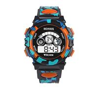 Sports Kid Outdoor Watches Multifunction Waterproof Watch Electronic Child/Boy's Kid's Watch Wrist Watch for Boys (Orange, One Size)