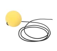 Sports Lacrosse Ball PVC Soft Elastic Massage Ball Myofascial Release Tool with Rope for Indoor Outdoor Practice Training School Game Kids Teenagers