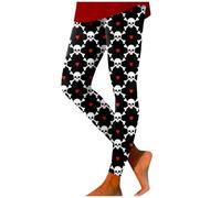 Sports Leggings Women Halloween Pants, Shapewear Fitness Yoga Plus Size Trousers Tights Gym Exercise Print Workout Activewear Uk Colourful Running