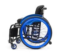 Sports Leisure Wheelchair,Self Propelled Manual Wheelchairs with Quick Release Rear Wheels & Anti-Tip Wheels,Lightweight Aluminium Transport Wheelchair