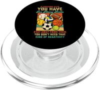Sports Lover Vintage Humor Quote positive vibe retro coach PopSockets PopGrip for MagSafe