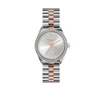 Sports Luxe Bejewelled 34mm Ladies Watch Silver