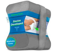 Sports Medica Knee Pillow - Washable Cover Memory Foam Leg Pillow for Sleeping on Side - Doctor Developed eHandbook - Sleeping on Back - Hip Support