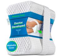 Sports Medica Knee Pillow - Washable Cover Memory Foam Leg Pillow for Sleeping on Side - Doctor Developed eHandbook - Sleeping on Back - Hip Support