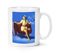 Sports Model Pin Up Girl 10oz Mug Cup by Gil Elvgren Reproduction Print