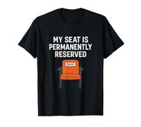 Sports Mom Dad Stadium Seat Reserved Design T-Shirt