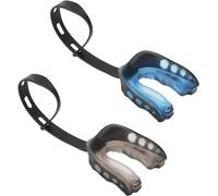 Sports Mouth Guard Mouth Guard with Strap Speaking Possible for American Football Martial Arts Boxing Kickboxing Hockey Football Adults (L, 2 Pieces)