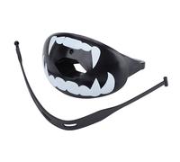 Sports Mouthguards with Strap, Breathable Adult and Youth Football Mouth Guards, Upper Teeth and Lip Protector or Boxing, Kickboxing, Football, 3 X 1.8 X 2.2in (Black Background White Teeth)