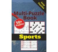 Sports Multi-Puzzle Book: Challenge Mind with Sports | 6x9 inches, 120 Pages | 50+ Puzzles | Solutions Included