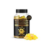 Sports MultiVitamin Gummies | Probiotic + | Pineapple Flavour | 7 Essential Vitamins & Probiotics | Support a Healthy Living | Support Brain and Immune Function | 150 Gummies | 2 Months Supply
