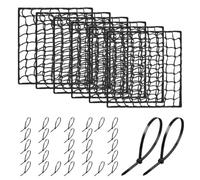 Sports Net Hole Patches 8x8 Inch Stop Expanding High Tensile | Netting Hole Replacement Patch for Baseball Soccer Hockey Football Daily Practice Upkeep