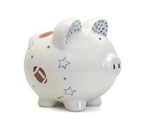 (Sports Paper Star) - Child to Cherish Ceramic Piggy Bank, Sports Paper Star