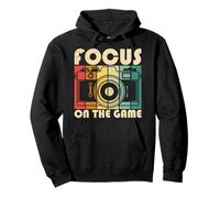 Sports Photographer Focus on the Game Camera Photography Pullover Hoodie