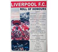 Sports Prints UK Liverpool FC club history roll of honours - updated 2020 - souvenir print
