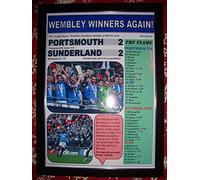 Sports Prints UK Portsmouth 2 Sunderland 2-2019 EFL Trophy final - framed print